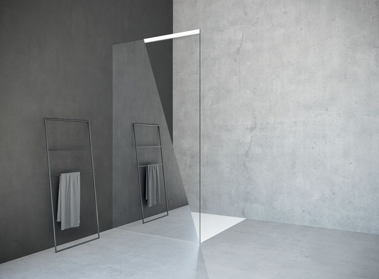 CSGW | fix panel mirror glass / door transparent + silk-screen white