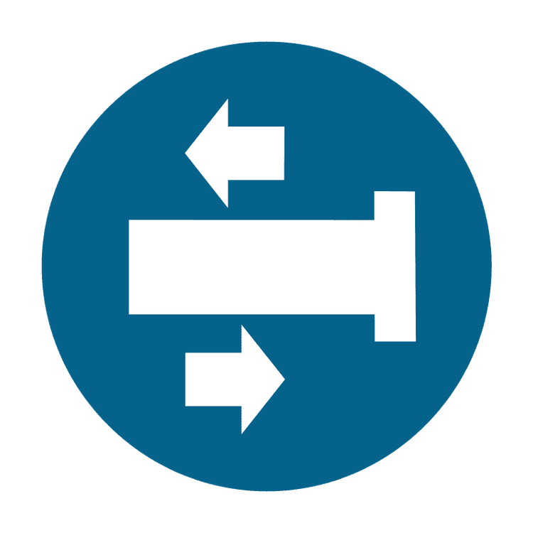 Wandausgleich mittels Teleskopschraube